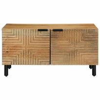 Sohvapöytä Ruskea 80x50x40 cm Massiivipuu Mango (17725)