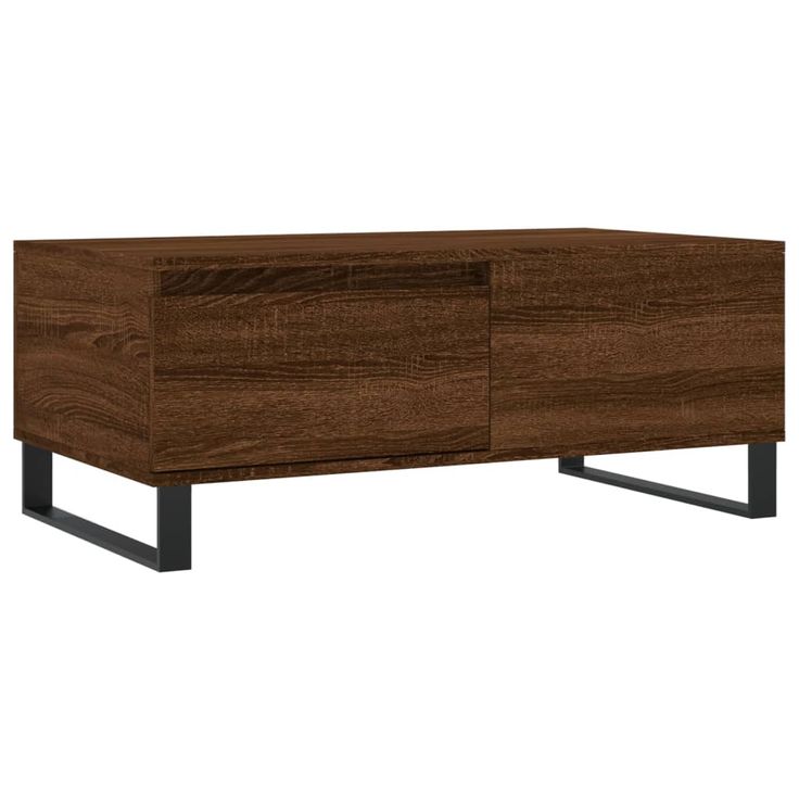 Sohvapöytä ruskea tammi 90x50x36,5 cm tekninen puu (30819)