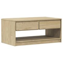 Sohvapöytä SAUDA harmaa 99x55x45 cm täysi mänty (77598)