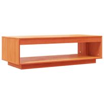 Sohvapöytä vahanruskea 110x50x33,5 cm täysi mänty (44135)