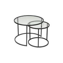 Sohvapöytäsetti Linento Furniture Belarus, musta