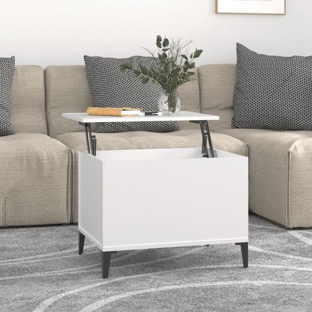 Sohvapyötä 2 60x44,5x45 cm tekninen puu valkoinen