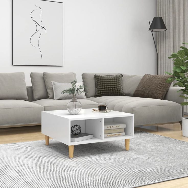 Sohvapyötä 2 60x60x30 cm lastulevy valkoinen