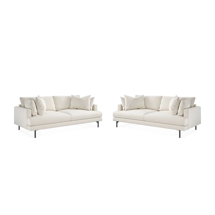 Sohvaryhmä Menard, syvä samettisohva, 4-istuttava + 4-istuttava, 225cm leveä, beige (00825)