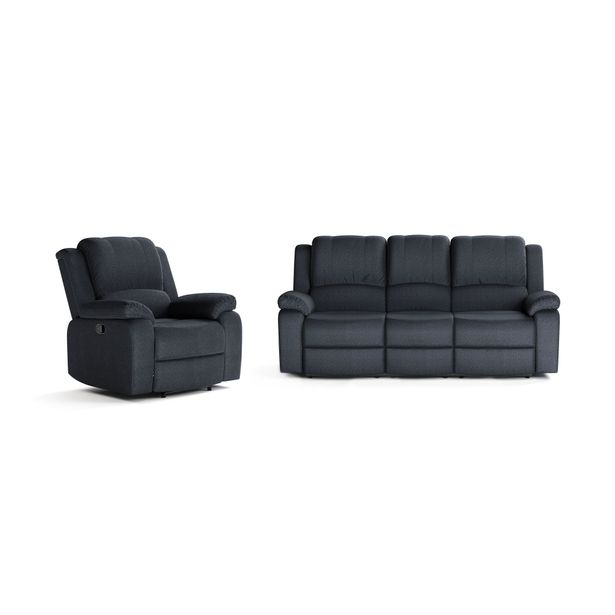Sohvaryhmä Navarro Recliner, 3-istuttava + nojatuoli, kallistettava, eri värivaihtoehtoja (REC31)