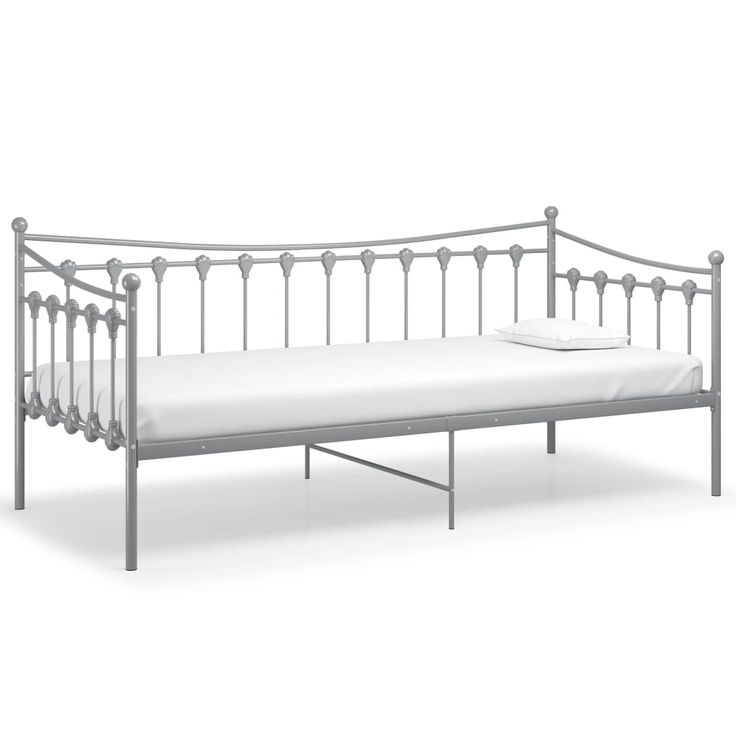Sohvasängyn runko harmaa metalli 90x200 cm (24757)