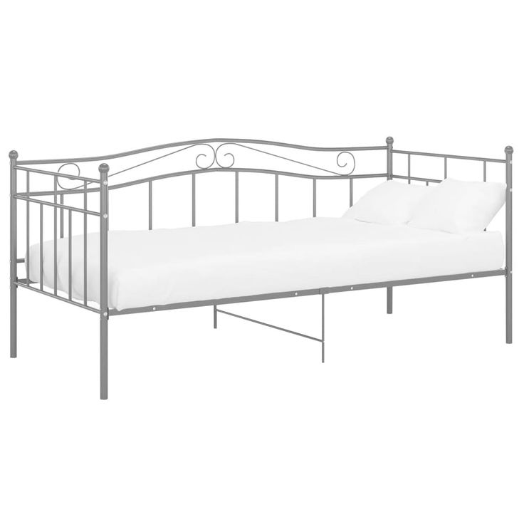 Sohvasängyn runko harmaa metalli 90x200 cm (24781)