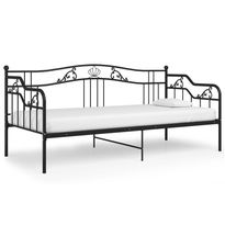 Sohvasängyn runko musta metalli 90x200 cm (24761), Verkkokaupan poistotuote
