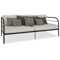 Sohvasängynrunko musta metalli 90x200 cm (84673)
