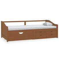 Sohvasänky 3-istuttava laatikoilla, mäntyä 90x200 cm, eri värejä (11540)