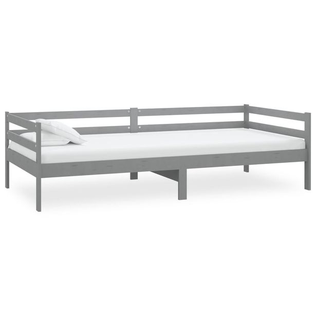 Sohvasänky harmaa täysi mänty 90x200 cm (06932)