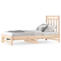 Sohvasänky ulosvedettävä 2x (90x190) cm täysi mänty (08357)