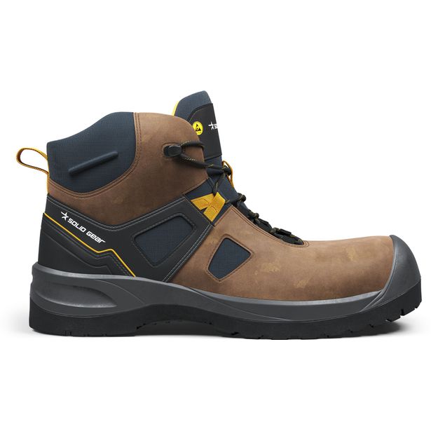 Turvakengät Solid Gear Essence Mid Brown, S3L, SR, FO