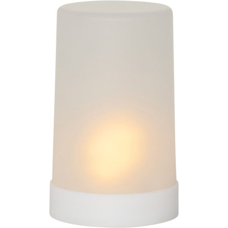 LED-kynttilä Star Trading Flame Candle, 14.5cm, valkoinen