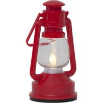 LED-koristelyhty Star Trading Niko, 15cm, punainen