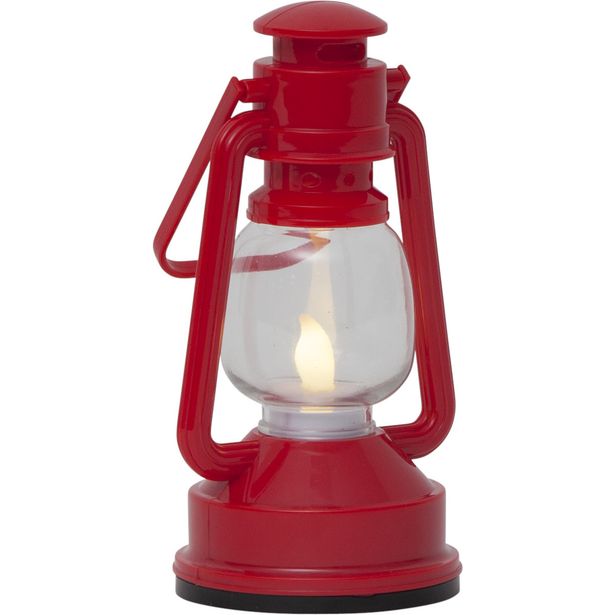 LED-koristelyhty Star Trading Niko, 15cm, punainen