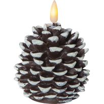 LED-kynttilä Star Trading Flamme Cone, 10.5cm, ruskea