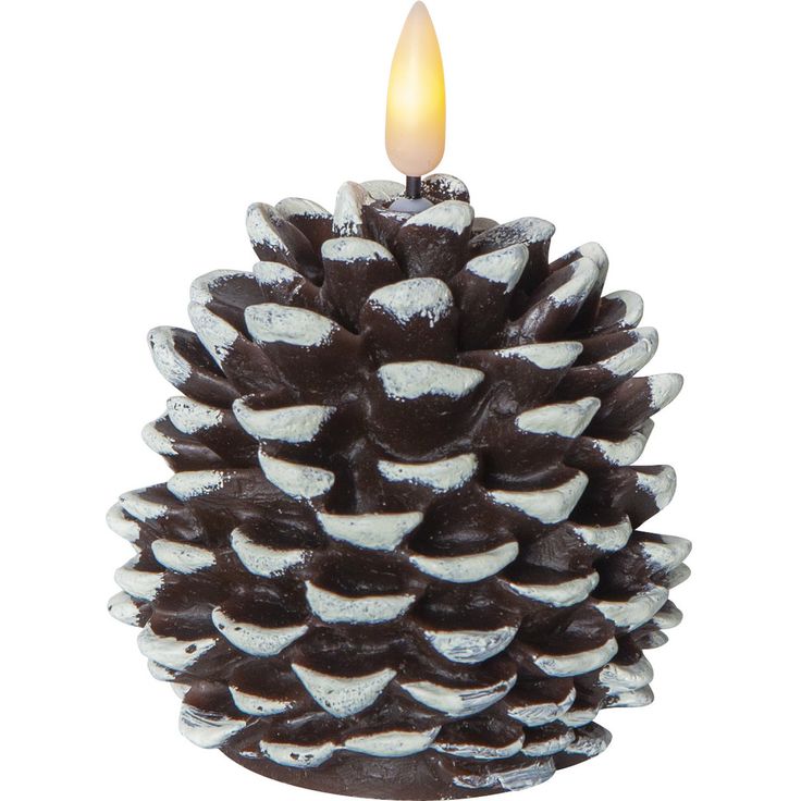 LED-kynttilä Star Trading Flamme Cone, 10.5cm, ruskea