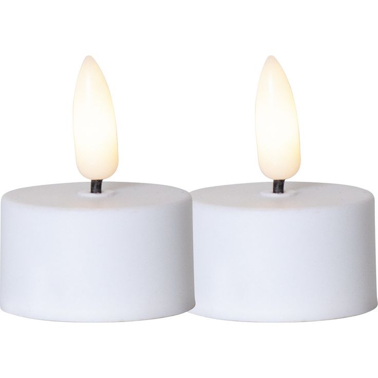 LED-tuikkukynttilä Star Trading Flamme, 5cm, 2kpl, valkoinen