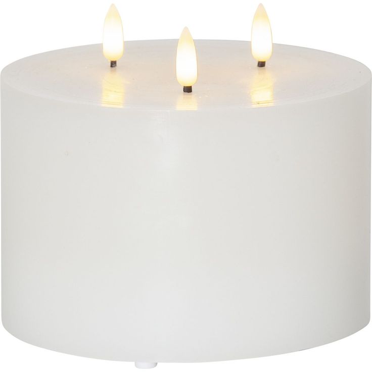 LED-kynttilä Star Trading Flamme, 13cm, valkoinen