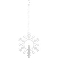 LED-kynttilä Star Trading Flamme Snow, 24x3x29cm, valkoinen