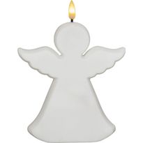 LED-hautakynttilä Star Trading Flamme Angel, 13,5x3,5x18cm, valkoinen