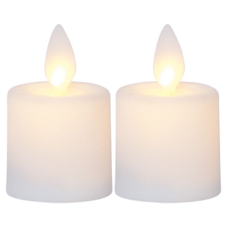 LED-kynttilä Star Trading M-Twinkle, 6cm, 2kpl, valkoinen