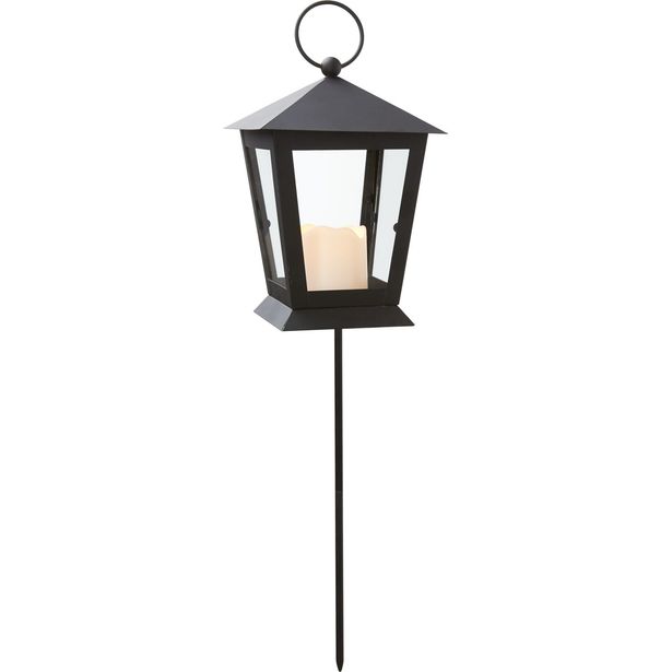 LED-hautalyhty Star Trading Serene, 40cm, musta