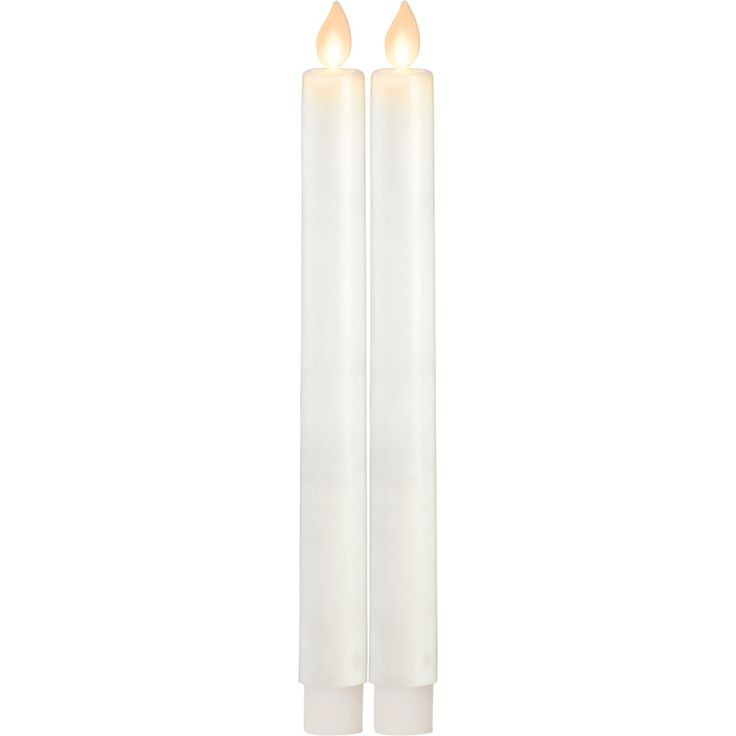 LED-antiikkikynttilä Star Trading M-Twinkle, 24cm, 2kpl, valkoinen