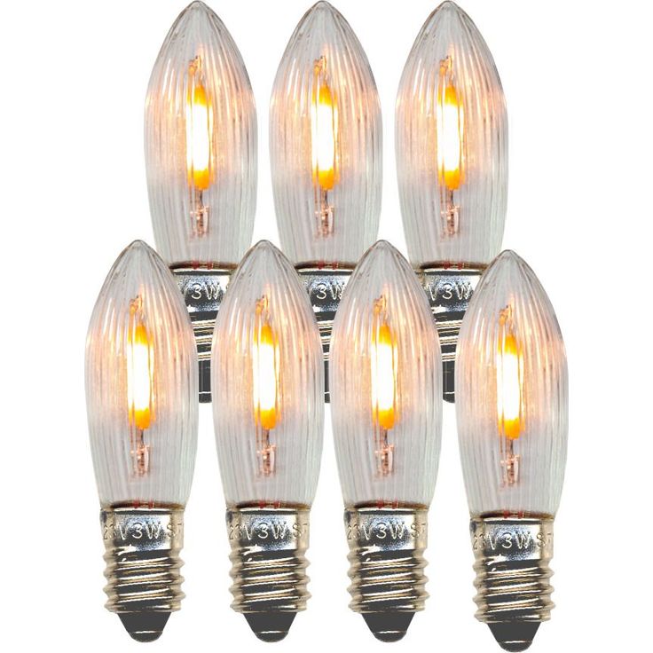 LED-varalamppu Star Trading Universal LED 300-77, Ø13x45, E10, 2100K, 11lm, 7kpl