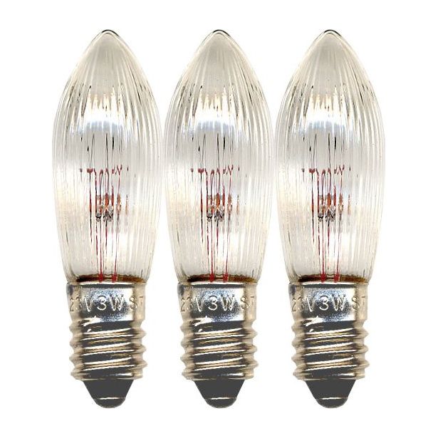Varalamppu Star Trading 304-55, Ø13x45, E10, 3W, 34V, 3kpl