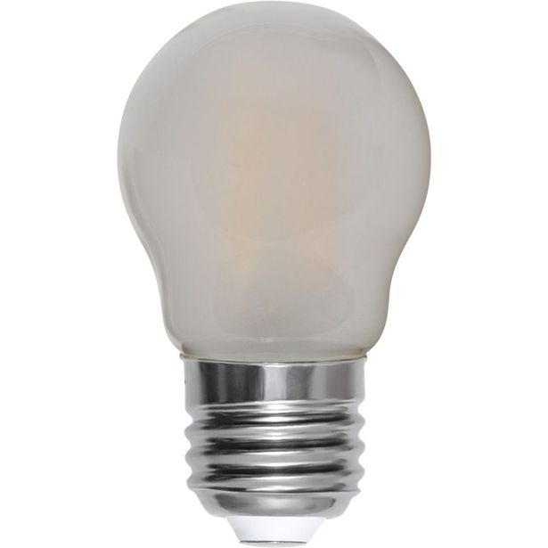 LED-lamppu Star Trading Frosted Filament 339-07, Ø45x78, E27, G45, 4.5W, 2700K, 470lm, 2kpl