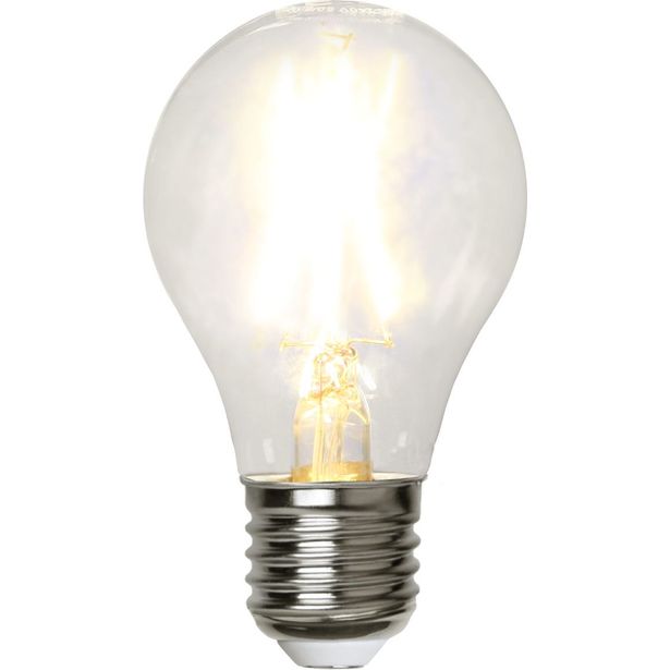 LED-lamppu Star Trading Clear Filament 352-20-1, Ø60x107mm, E27, A60, 2W, 2700K, 220lm