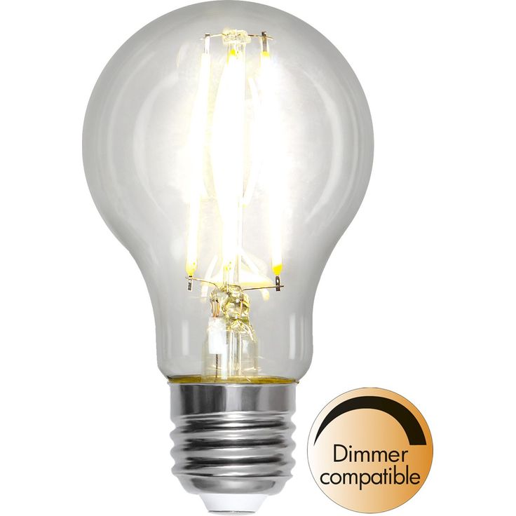 LED-lamppu Star Trading Clear Filament 352-31-4, Ø60x107mm, E27, A60, 8W, 4000K, 890lm