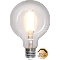 LED-lamppu Star Trading Clear White Filament 352-83, Ø95x140, E27, G95, 7W, 2700K, 806lm
