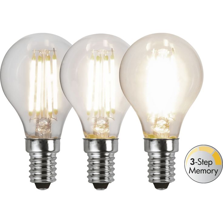 LED-lamppu Star Trading Clear Filament 3-step 354-91-1, Ø45x83mm, E14, P45, 4.2W, 3000K