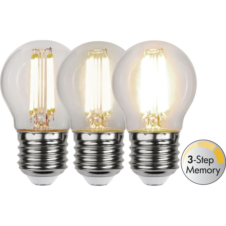LED-lamppu Star Trading Clear Filament 3-step 354-92-1, Ø45x78mm, E27, G45, 4.2W, 3000K