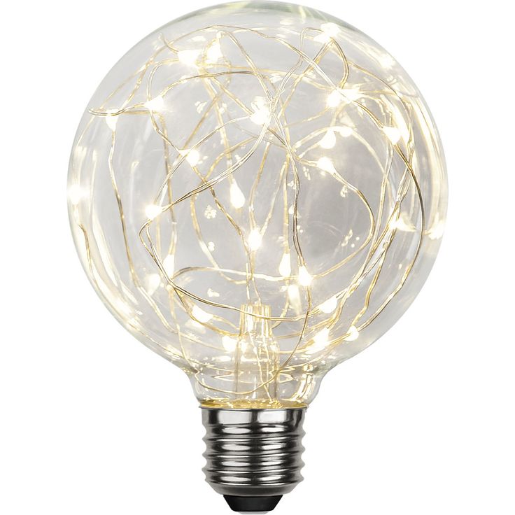 LED-lamppu Star Trading Decoled, E27, G95, 2900K, 45lm