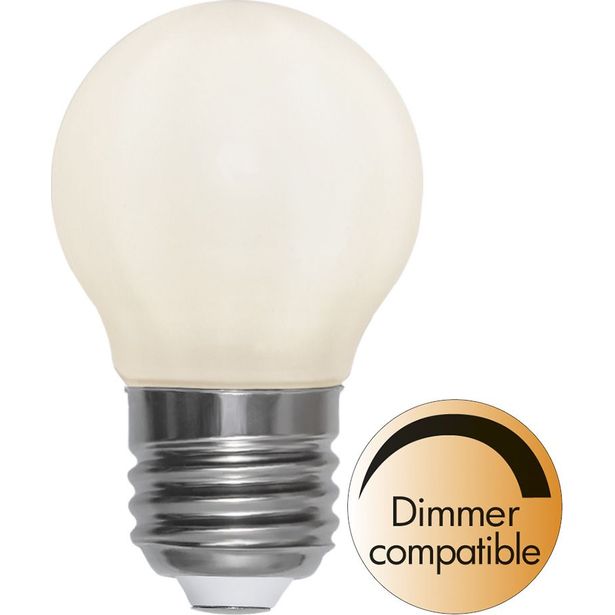 LED-lamppu Star Trading Opaque Filament RA 90 375-24-3, Ø45x78mm, E27, G45, 5W, 2700K, 440lm