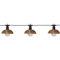 Valosarja Star Trading Cesta Light, ulkokäyttöön, 6-osainen, 350cm, ruskea/musta