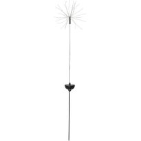 Aurinkokennokoristevalaisin Star Trading Firework, 26x26x1000mm, musta