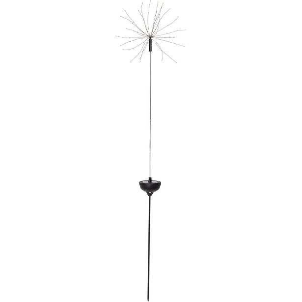 Aurinkokennokoristevalaisin Star Trading Firework, 26x26x1000mm, musta