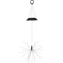Aurinkokennokoristevalaisin Star Trading Firework, 26x26x500mm, musta