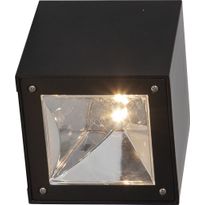 Aurinkokennoseinävalaisin Star Trading Wally Cube, 10cm, musta