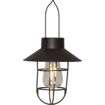 Aurinkokennolyhty Star Trading Cage, 21cm, musta