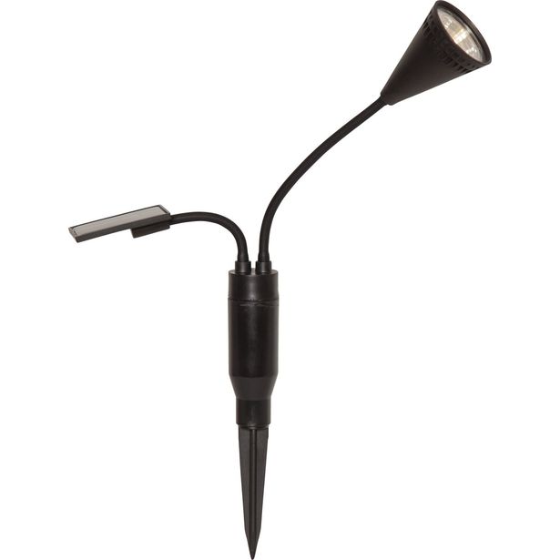 Aurinkokennovalaisin Star Trading Powerspot, 60x60x340mm, musta