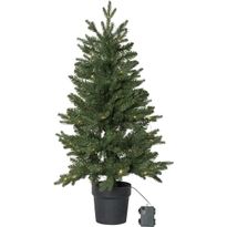 LED-valaistu joulukuusi Star Trading Byske, 90cm, vihreä