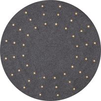 LED-valaistu kuusenalusmatto Star Trading Granne, 80cm, harmaa