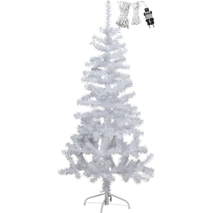 LED-valaistu joulukuusi Star Trading Alvik, 150cm, valkoinen
