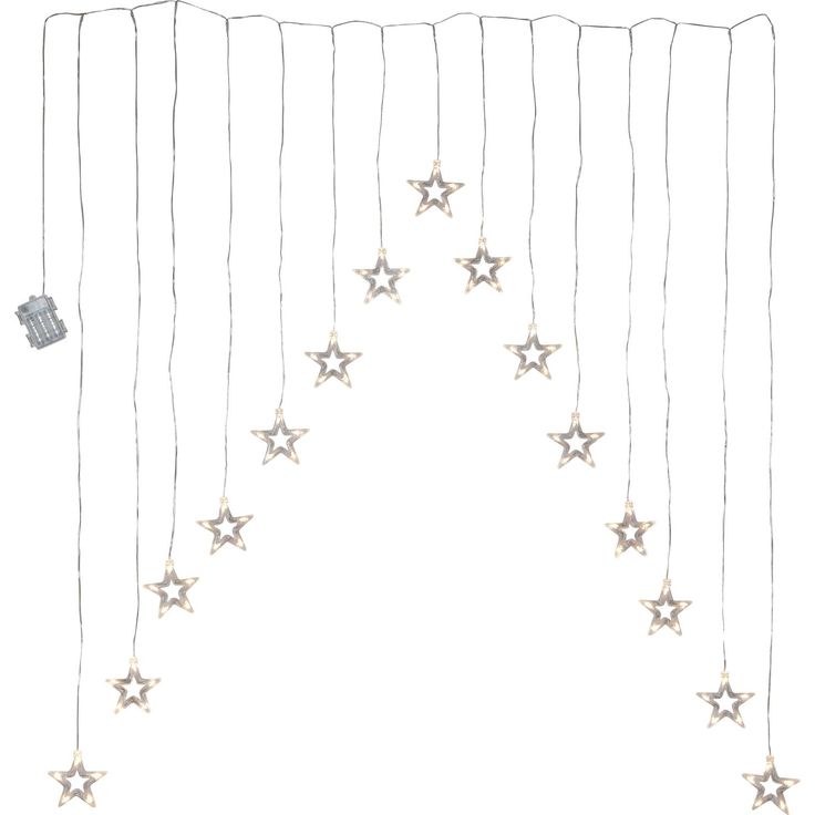 LED-valoverho Star Trading DecyStar, 125x120cm, läpinäkyvä